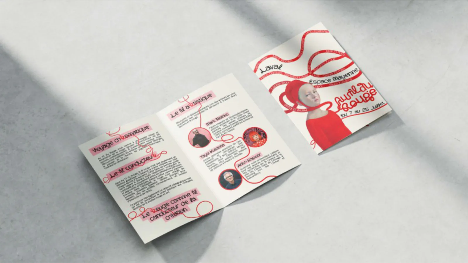 Mockup du catalogue d'exposition